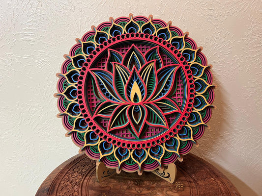 Layered Art - Lotus design