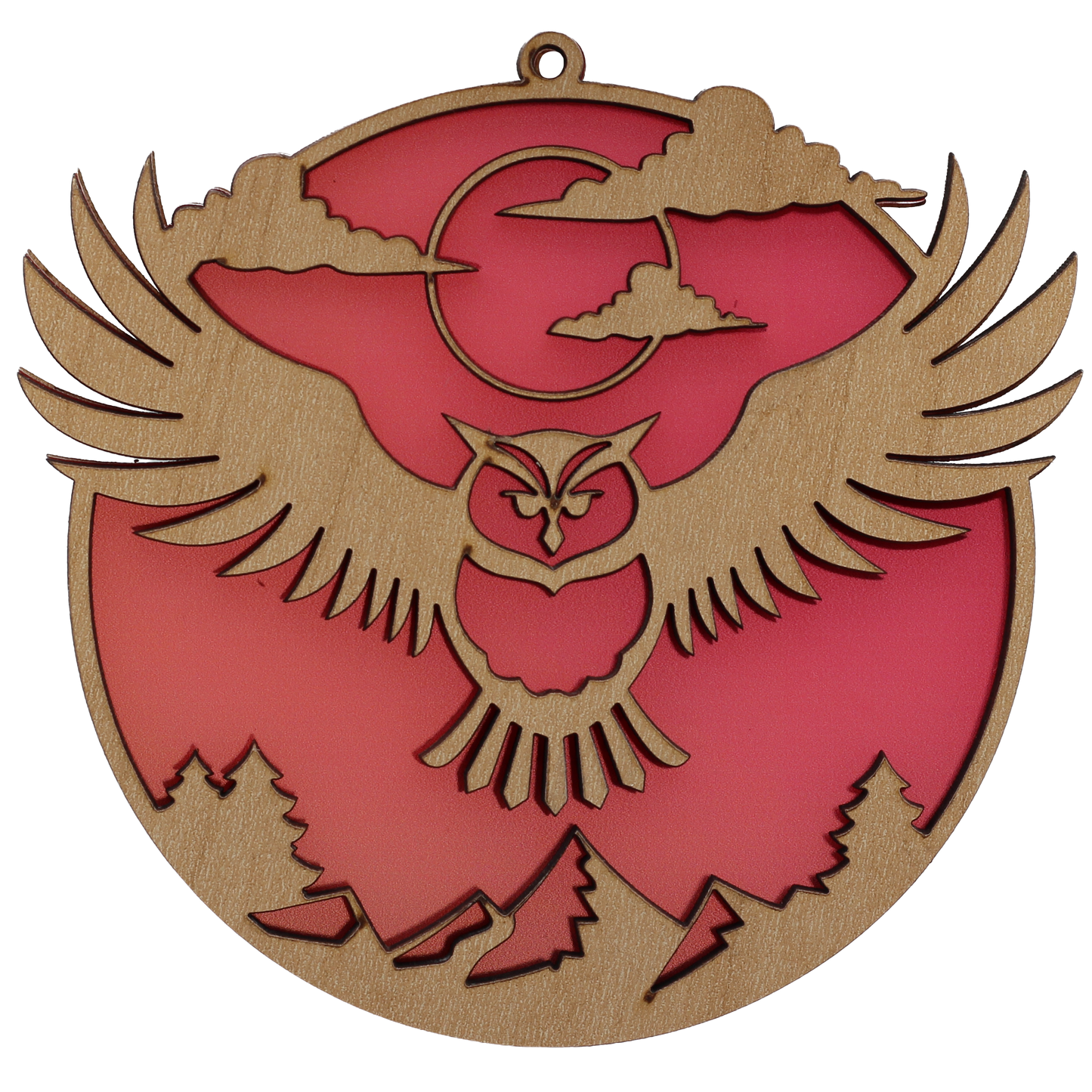 Soaring Owl Suncatcher Ornament