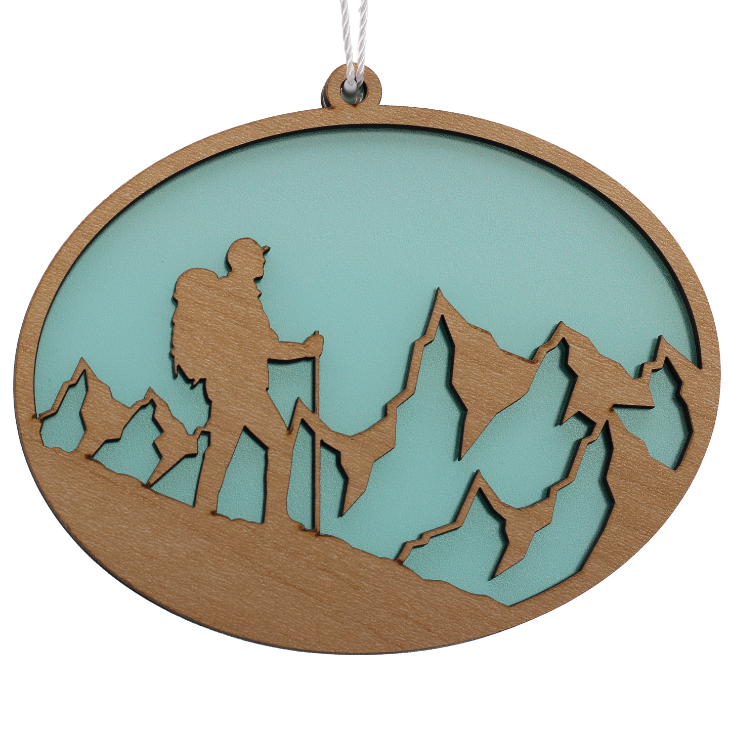 Hiking Mountains Suncatcher Ornament
