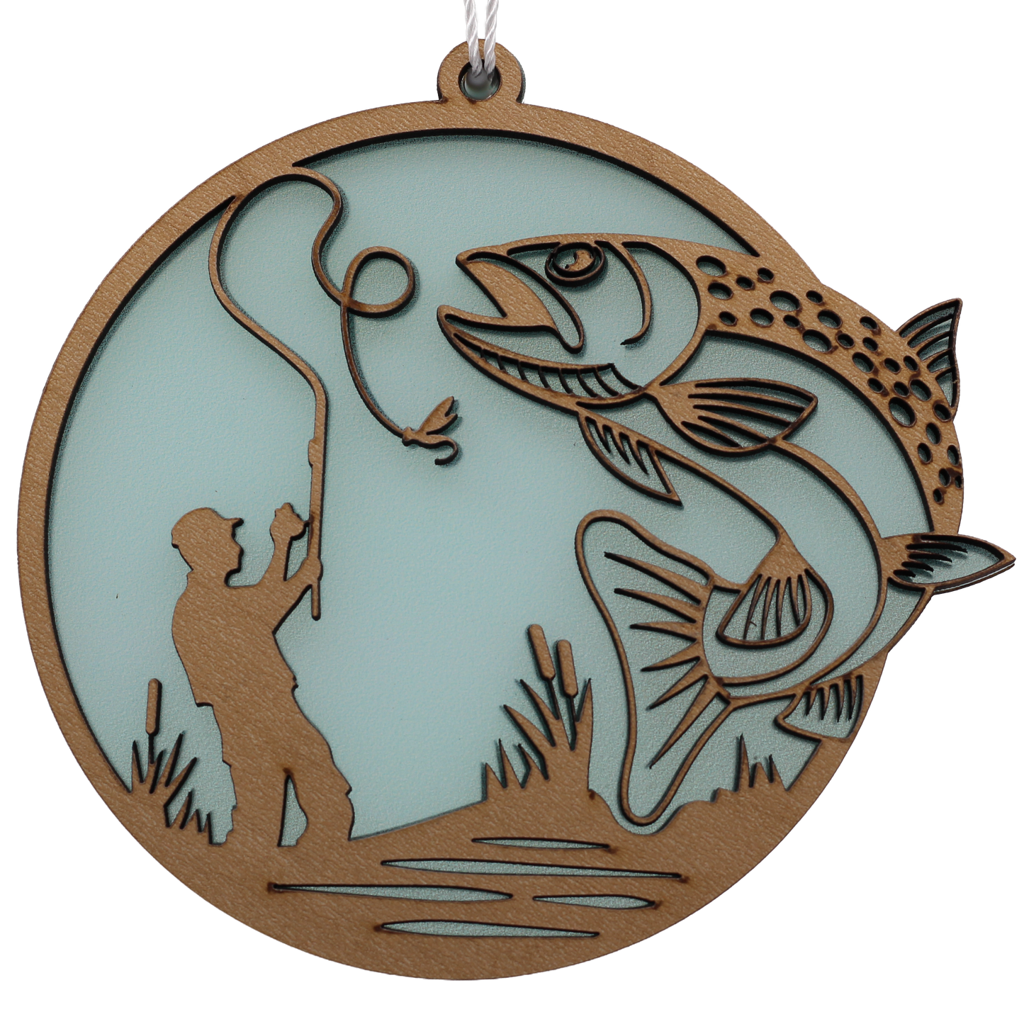 Fishing (A) Suncatcher Ornament