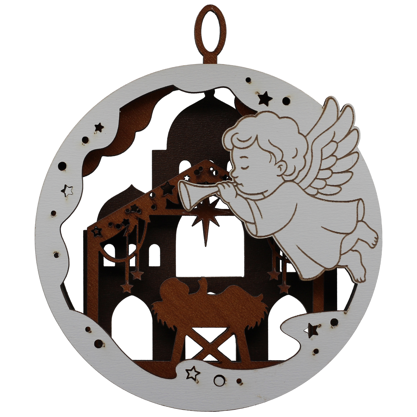Nativity Layered Ornament