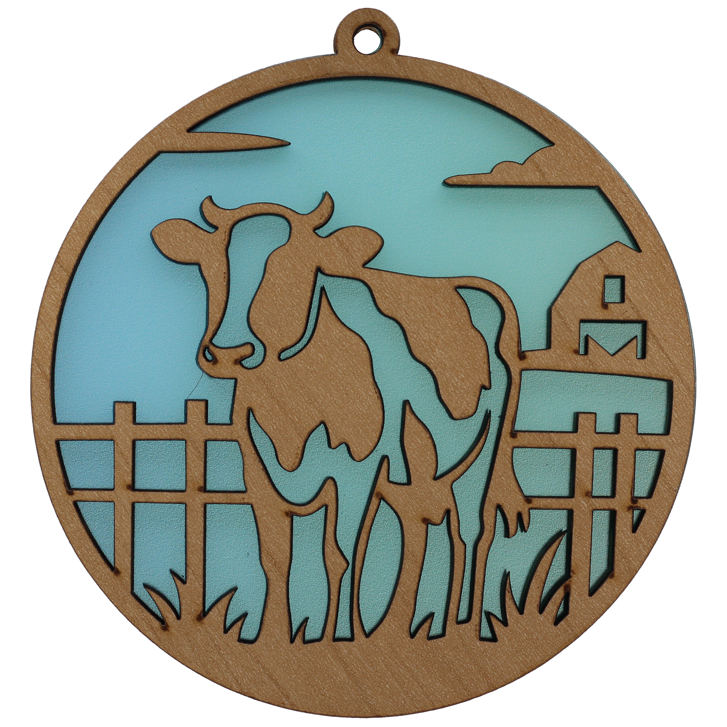 Cow Suncatcher Ornament