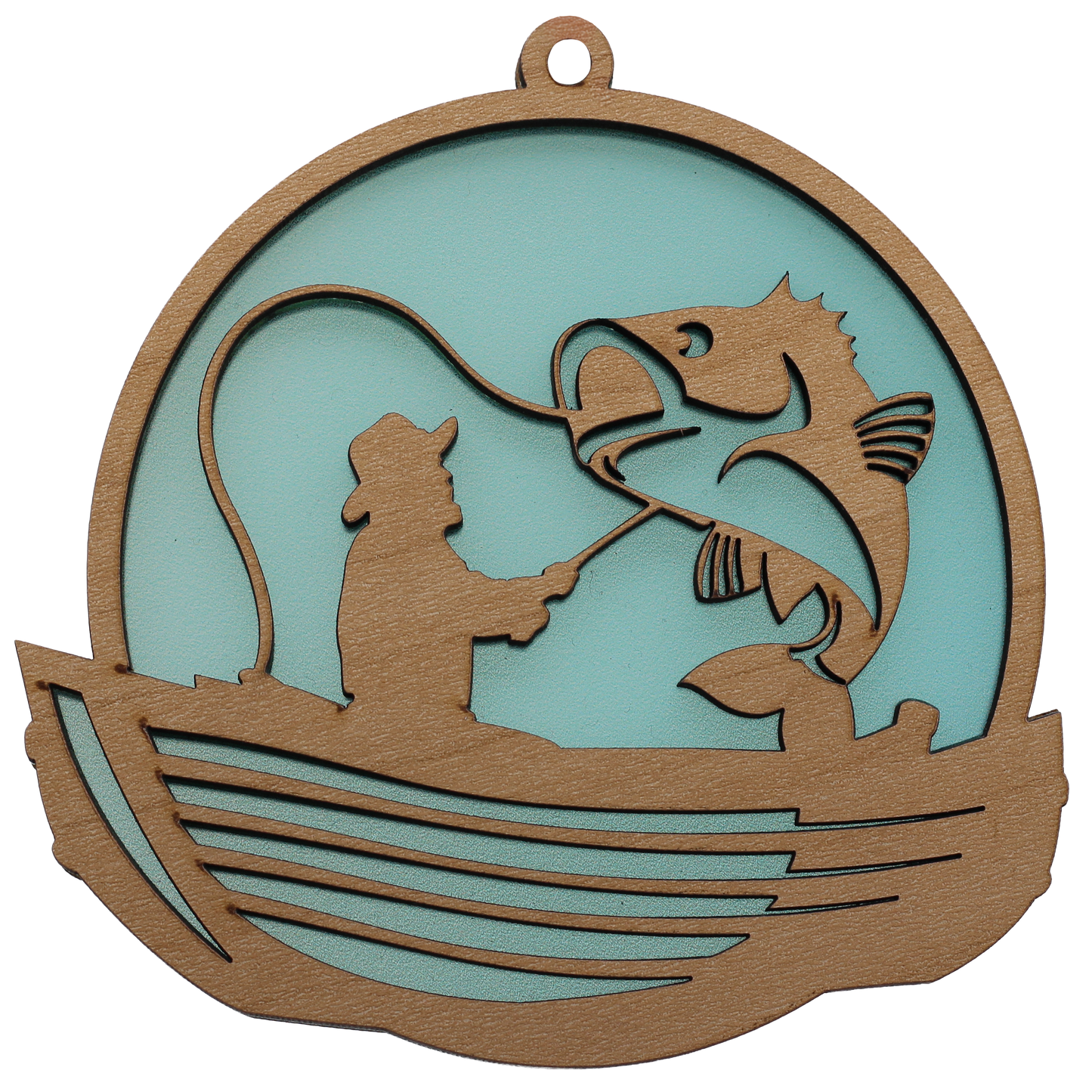 Fishing (C) Suncatcher Ornament