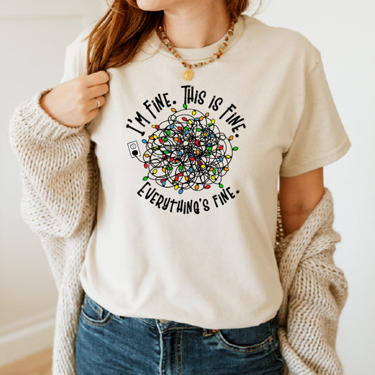 Christmas I am fine T-shirt