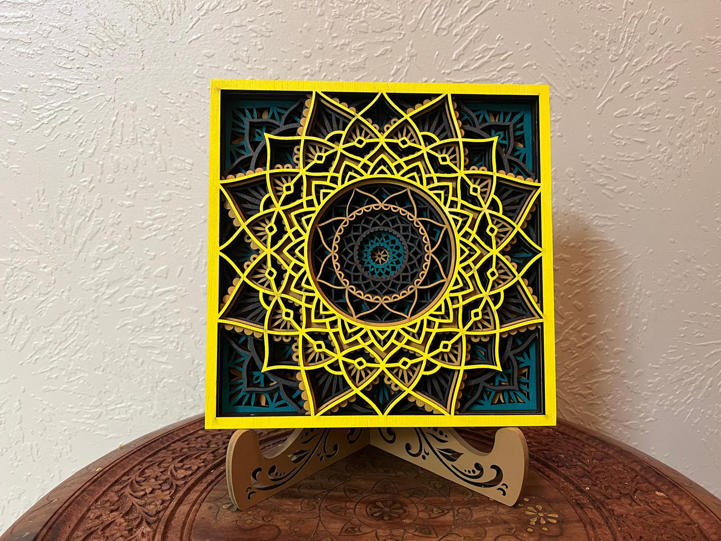 Layered artwork - Modern Layered Mandala with Radiant Design
