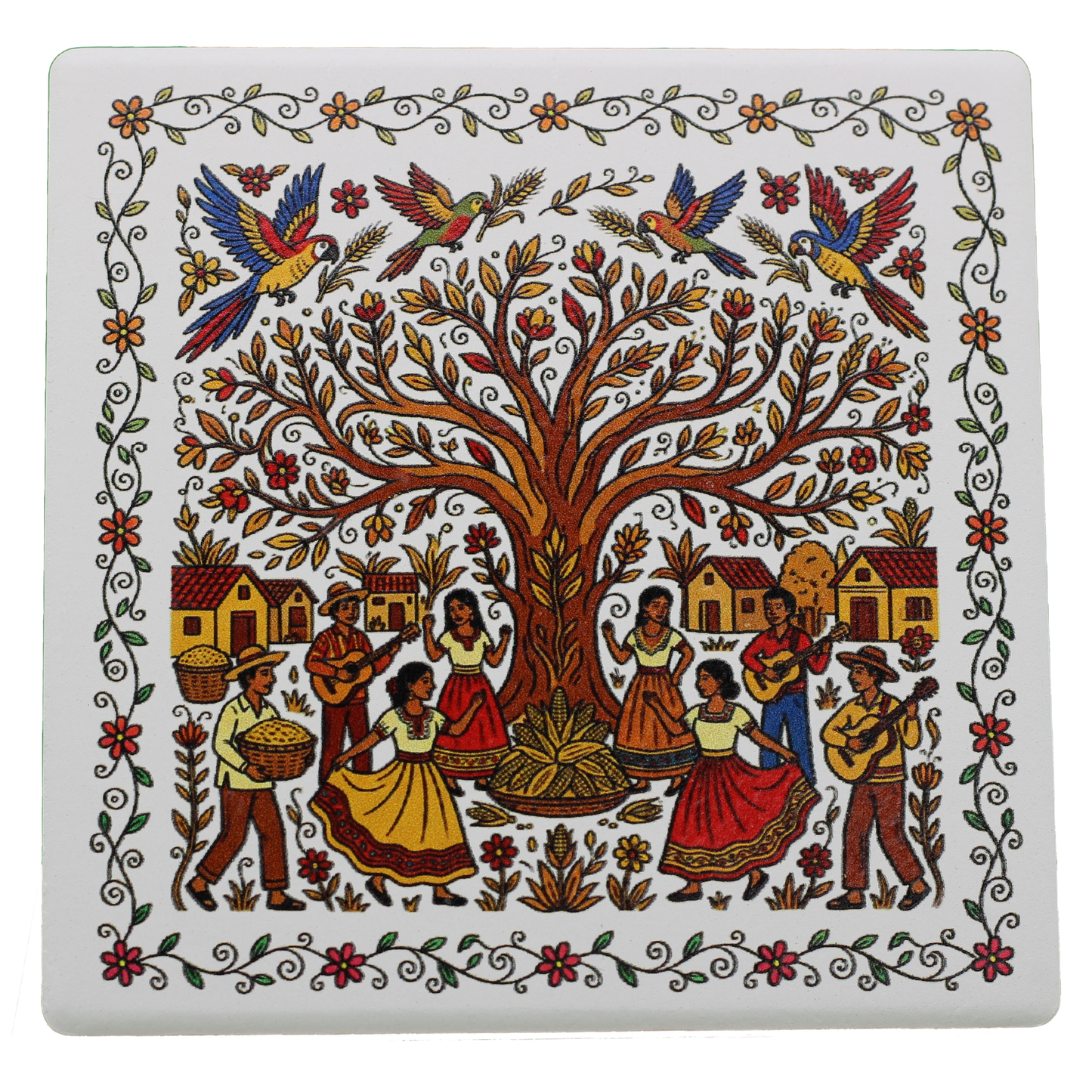 Amate The Cycle of Life Coasters