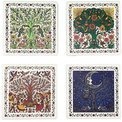 Amate The Cycle of Life Coasters