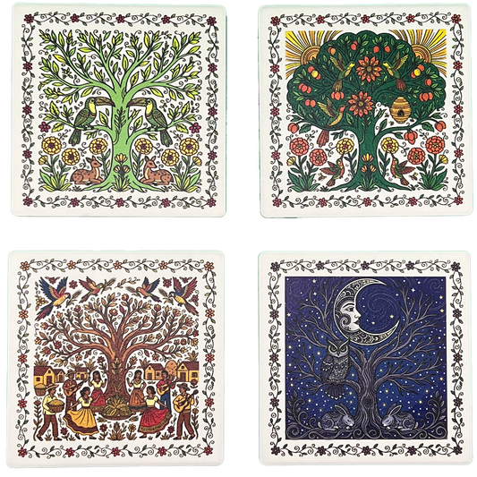 Amate The Cycle of Life Coasters