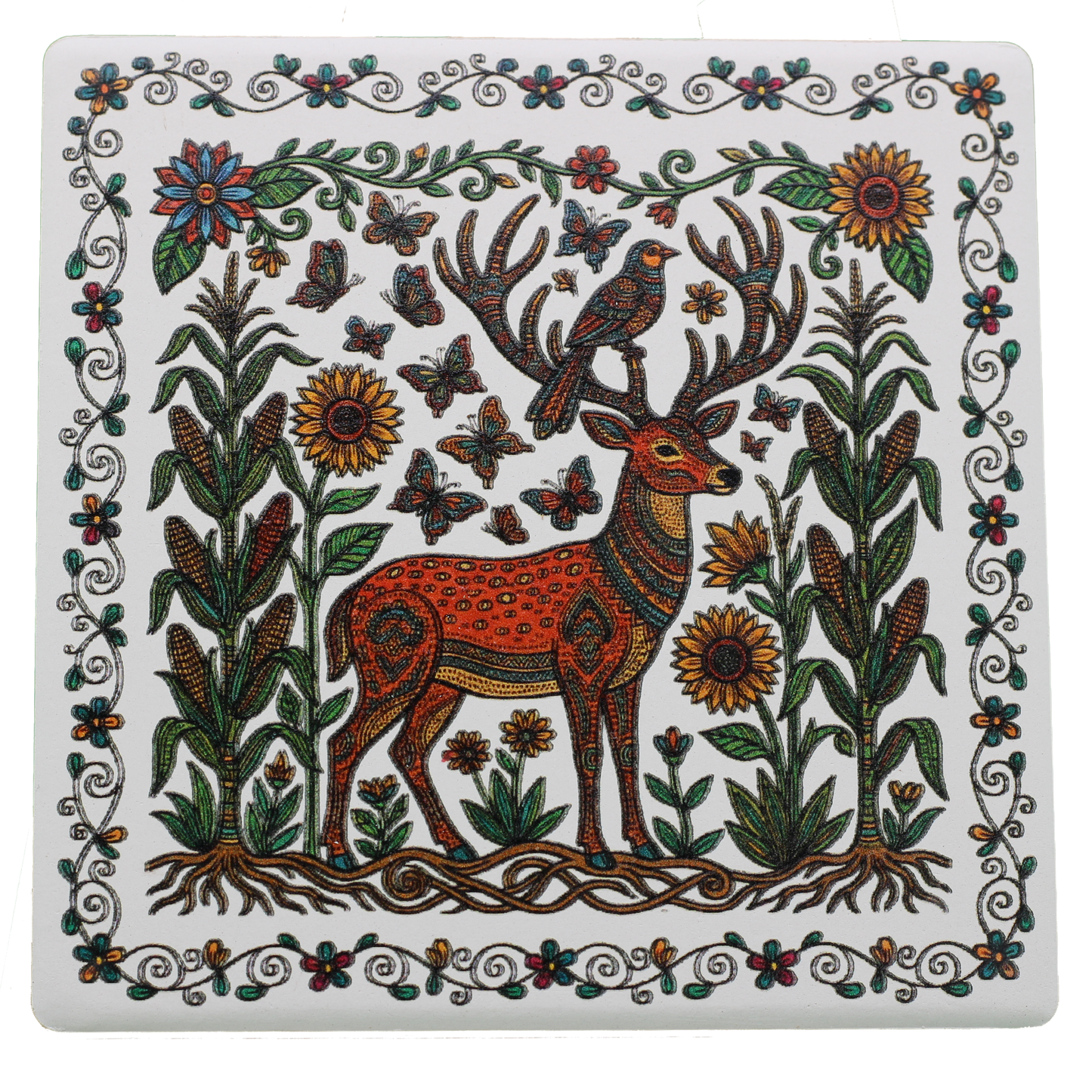 Amate Sacred Messengers Coasters