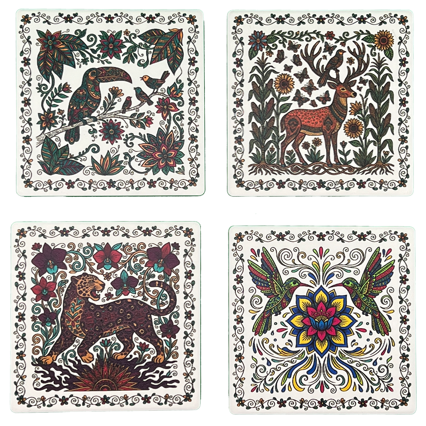 Amate Sacred Messengers Coasters