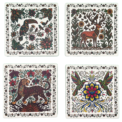 Amate Sacred Messengers Coasters