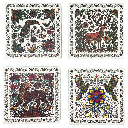 Amate Sacred Messengers Coasters