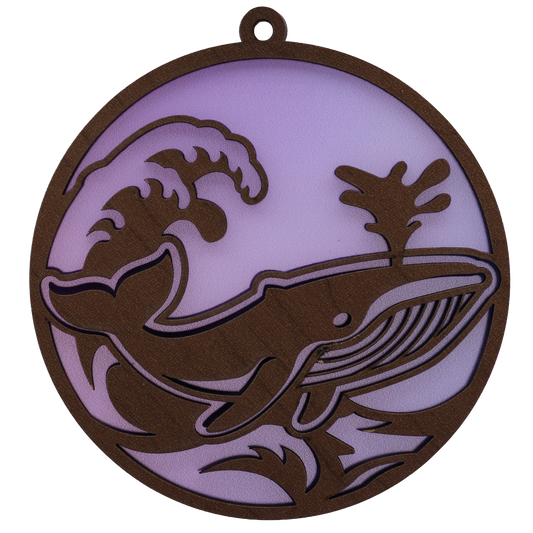 Whale Suncatcher Ornament