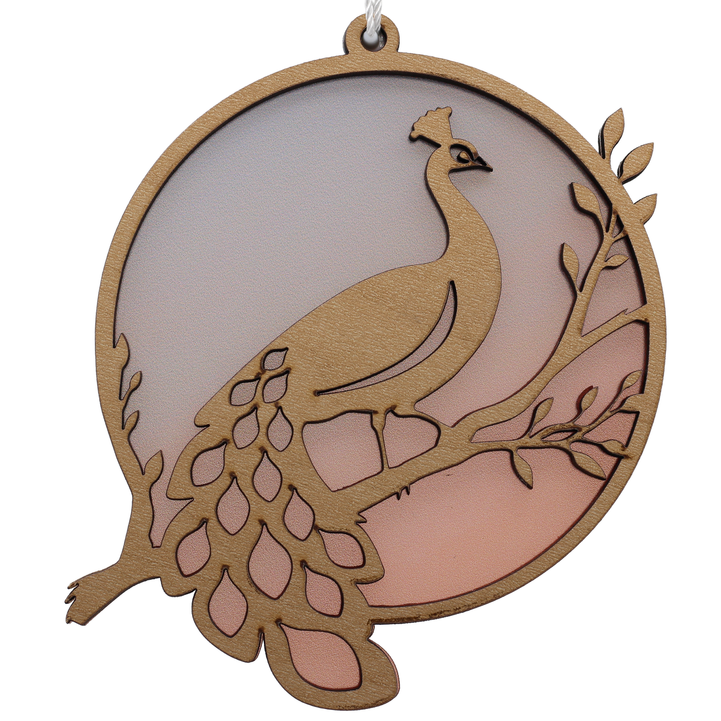 Peacock Suncatcher Ornament