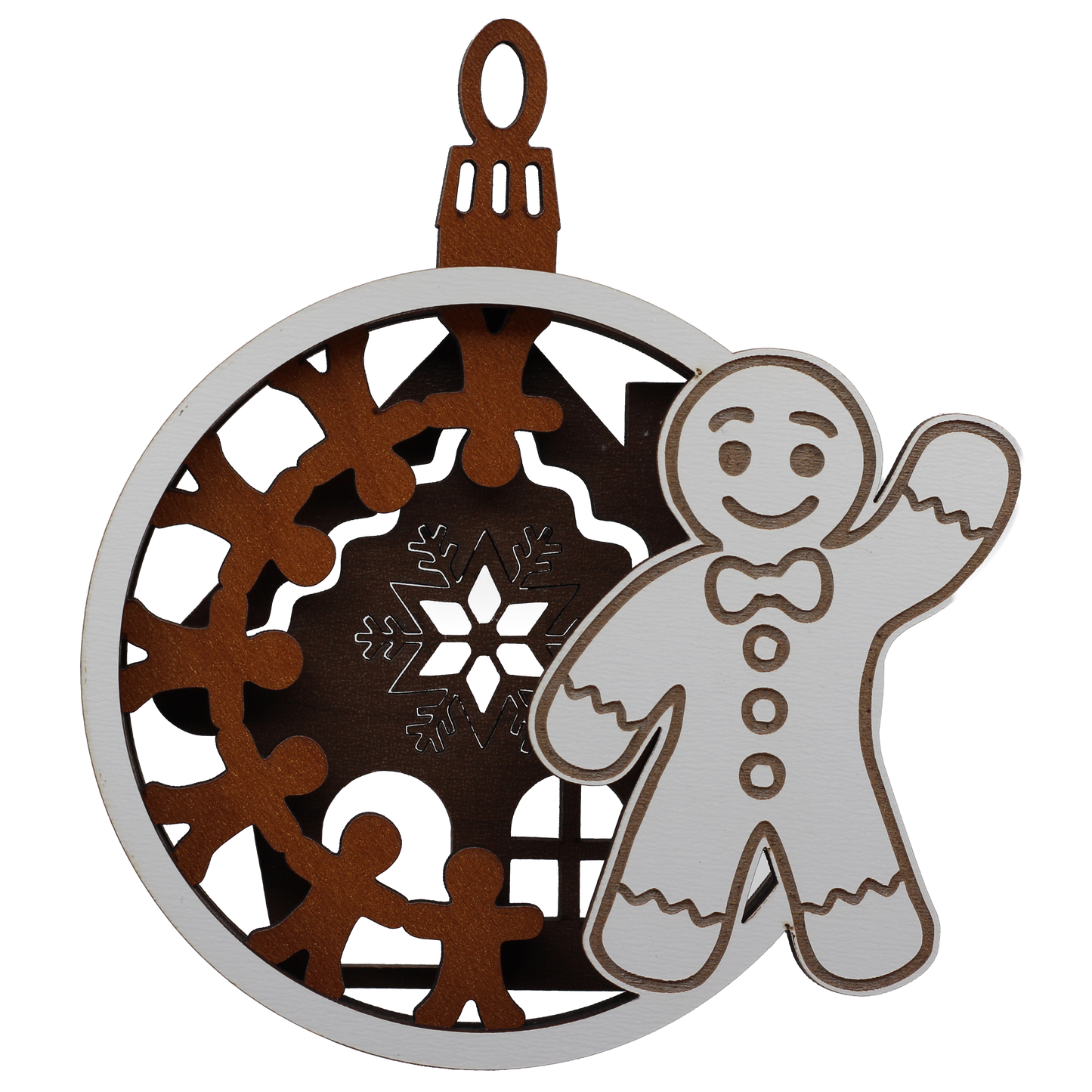 Gingerbread Man Layered Ornament