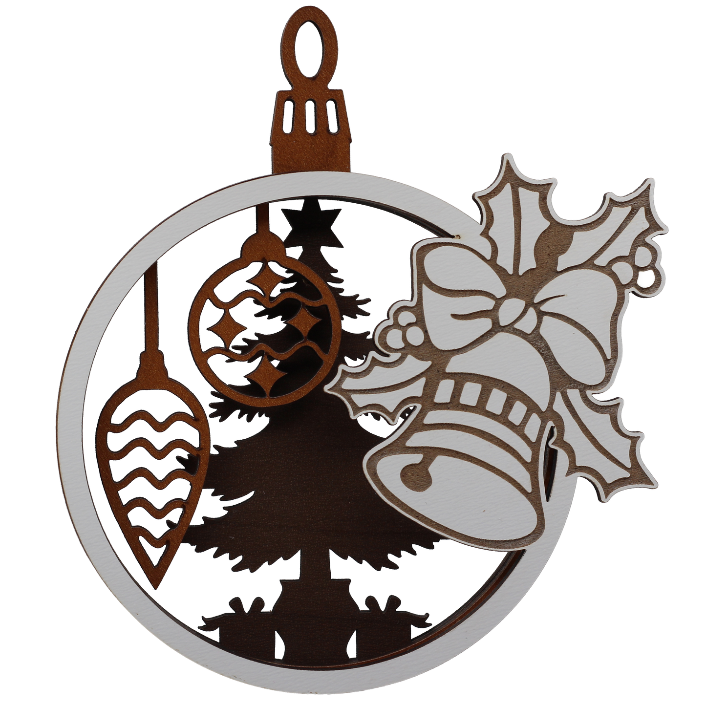 Bells and Wreaths Layered Ornaments