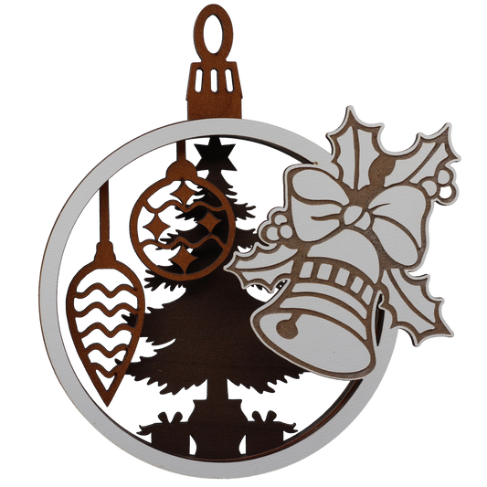Bells and Wreaths Layered Ornaments