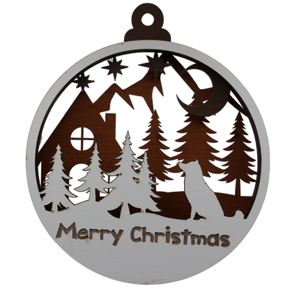 Fox in the Woods Layered Ornament