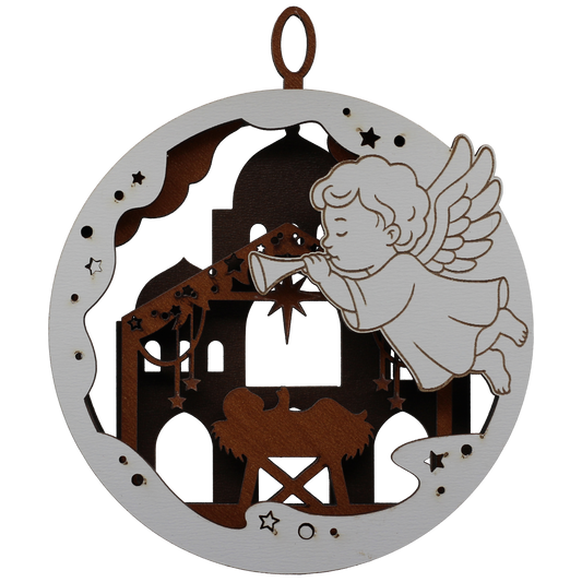 Nativity Layered Ornament