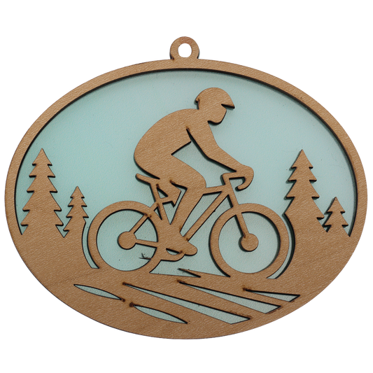 Bicycling Suncatcher Ornament
