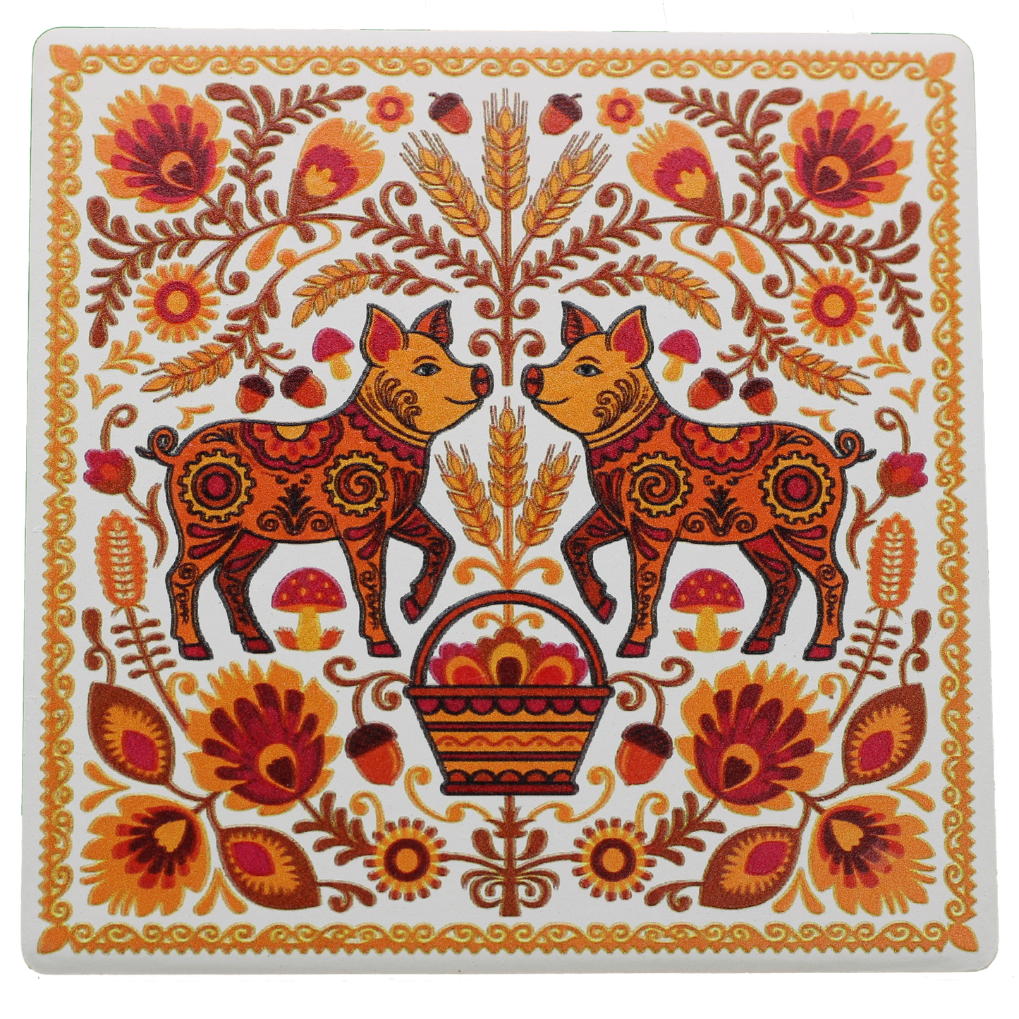 Polish Wycinanki Coasters