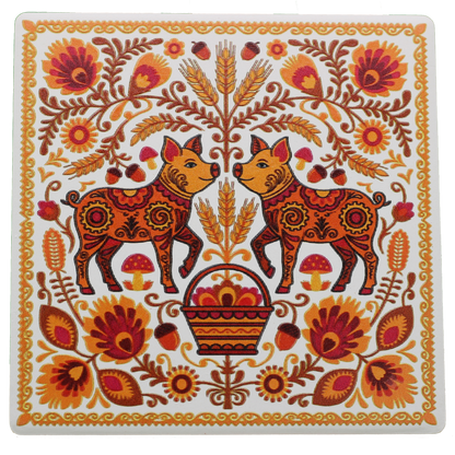 Polish Wycinanki Coasters