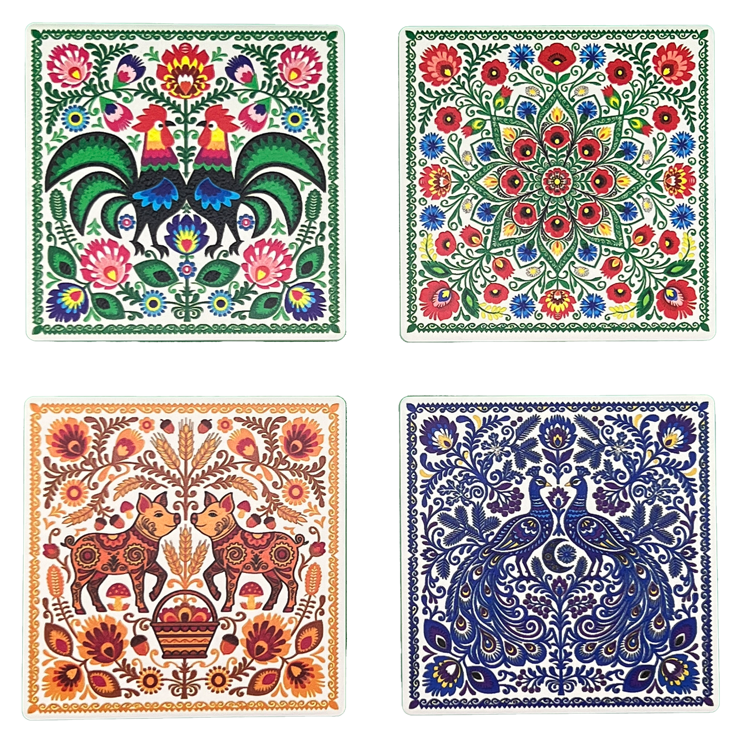 Polish Wycinanki Coasters