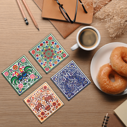Polish Wycinanki Coasters