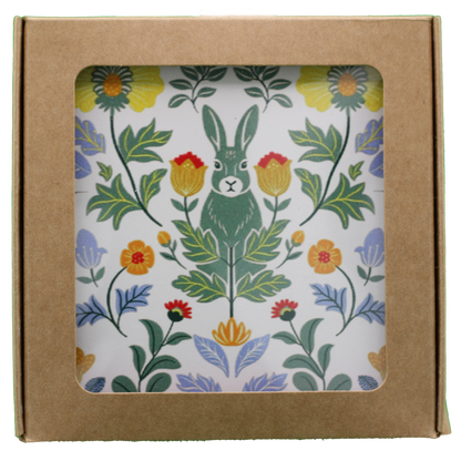 Swedish Kurbits and Rosemaling Folk Art Coasters