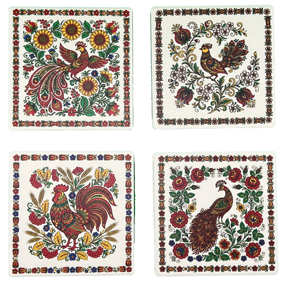 Ukrainian Petrykivka Coasters