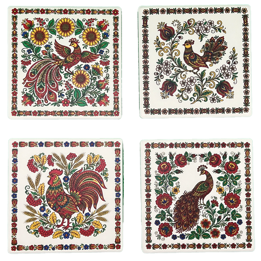 Ukrainian Petrykivka Coasters