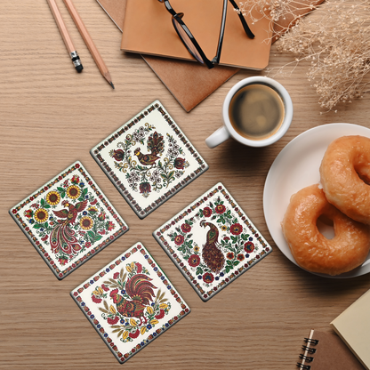 Ukrainian Petrykivka Coasters