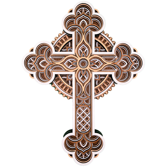 Layered Wooden Cross - Promise