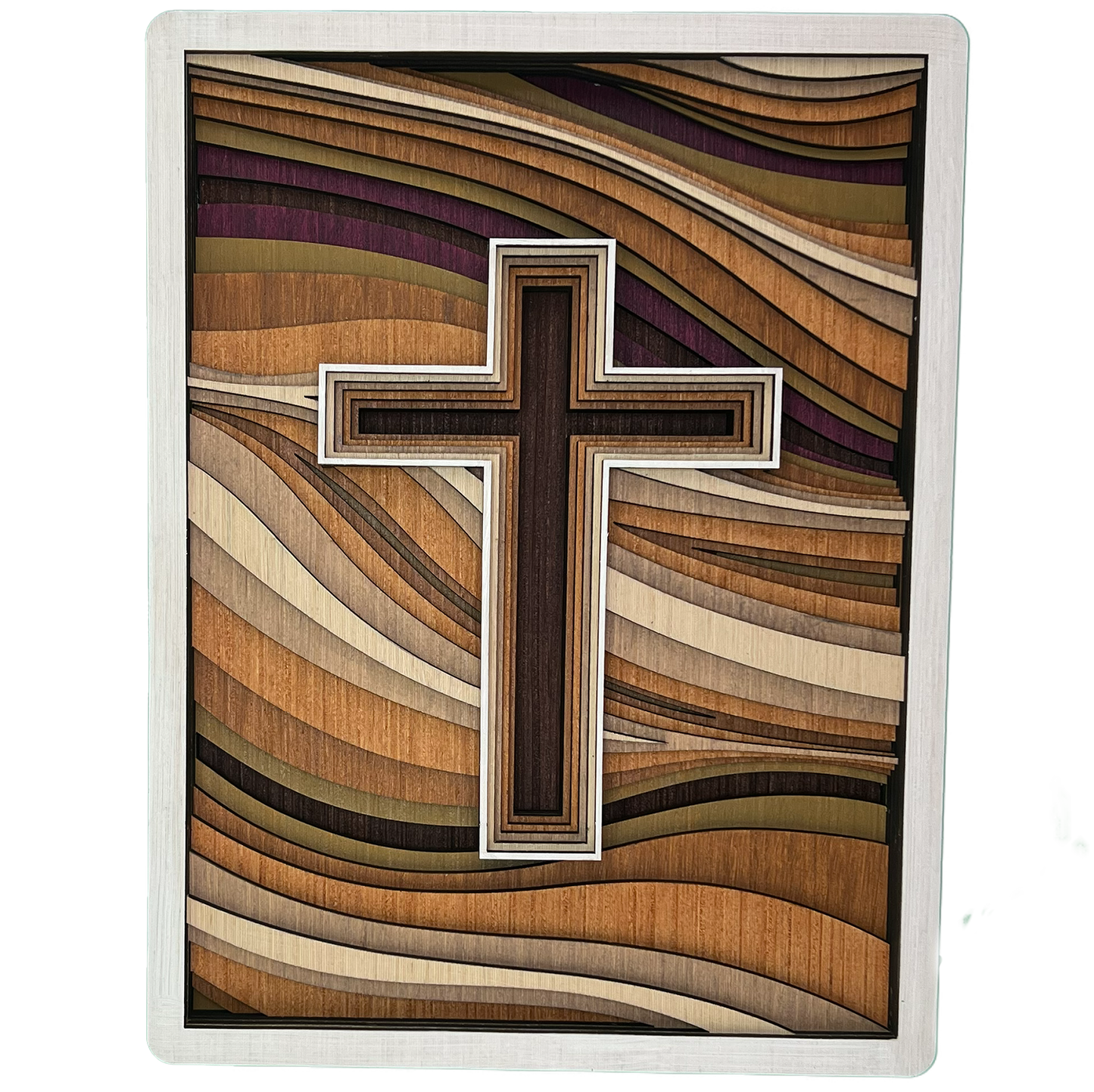 Waves of Grace Wooden Cross Home Decor